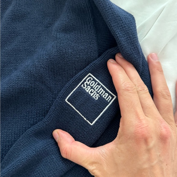 Vintage Goldman Sachs Navy Sweater for Men